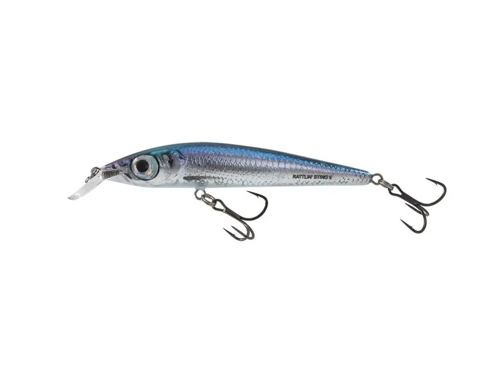 Salmo Wobler Rattlin Sting Floating Holographic Blue 9 cm 11 g Speciální Cena