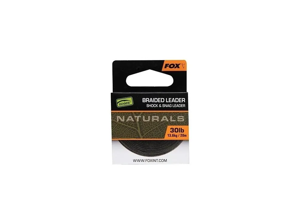 Fox Návazcová Šňůrka Naturals Braided Leader 20 m - 30 lb Akční Nabídka