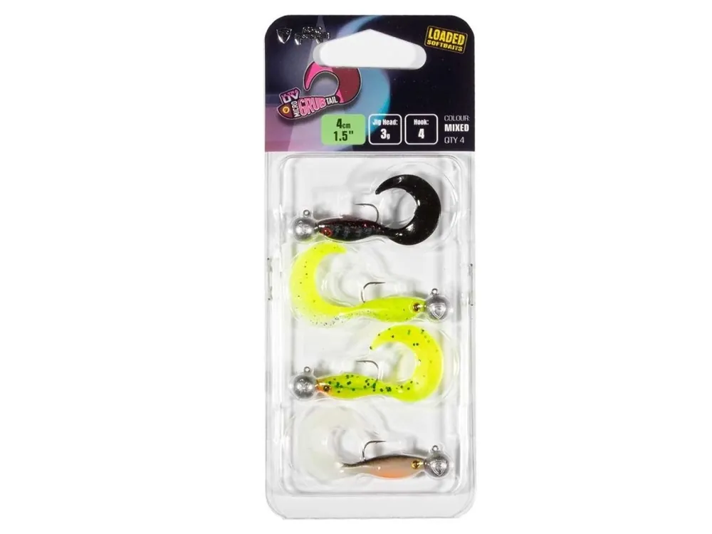 Značkový Fox Rage Gumová Nástraha Micro Grub Tail MX UV CP Loaded 4 cm