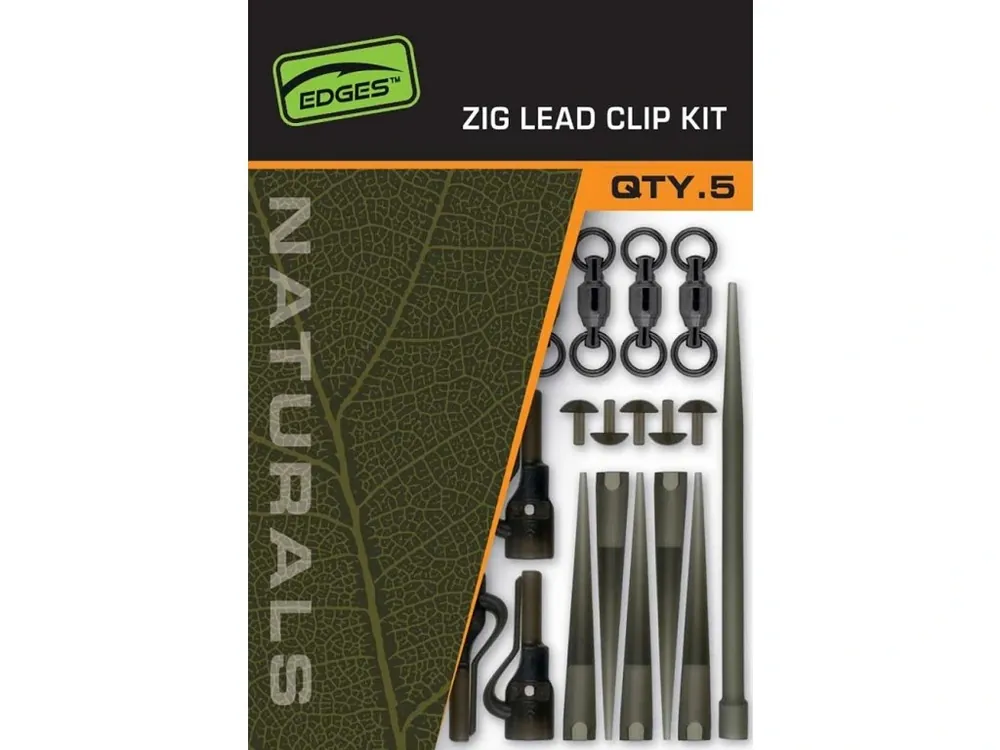 Fox Montáž Naturals Zig Lead Clip Kit 5 ks Bezpečná Platba