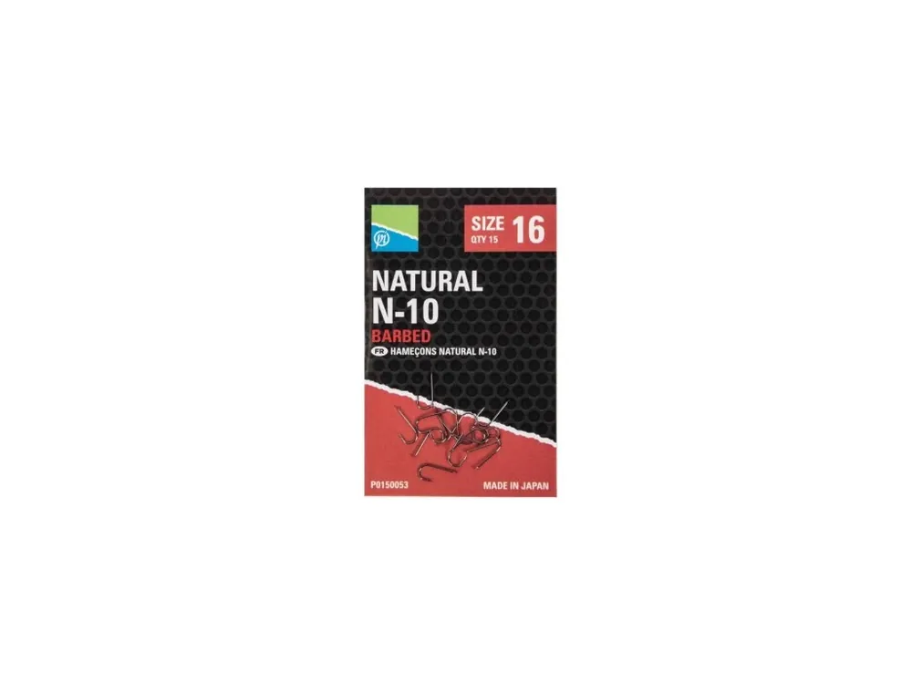 Preston Natural N-10 Barbed Oblíbený