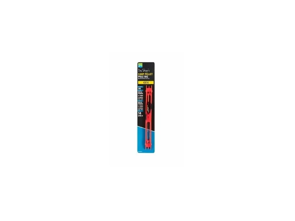 Preston DS Carp Pellet Pole Rig (Red Bristle) Kup Teď
