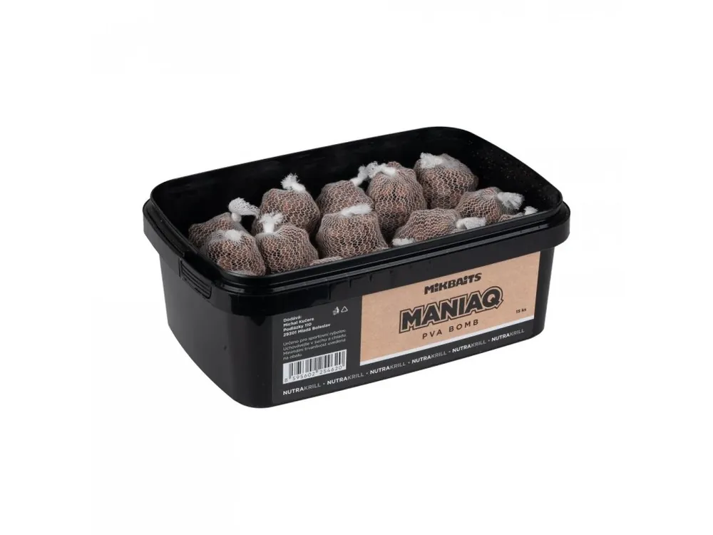 Nejprodávanější Mikbaits ManiaQ PVA Bomb 15ks, NutraKRILL
