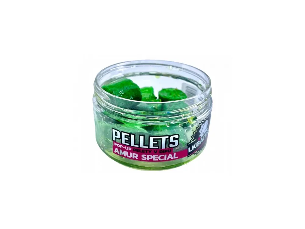 Výprodej LK Baits POP-UP Pelety v dipu Amur Special 17mm, 40g