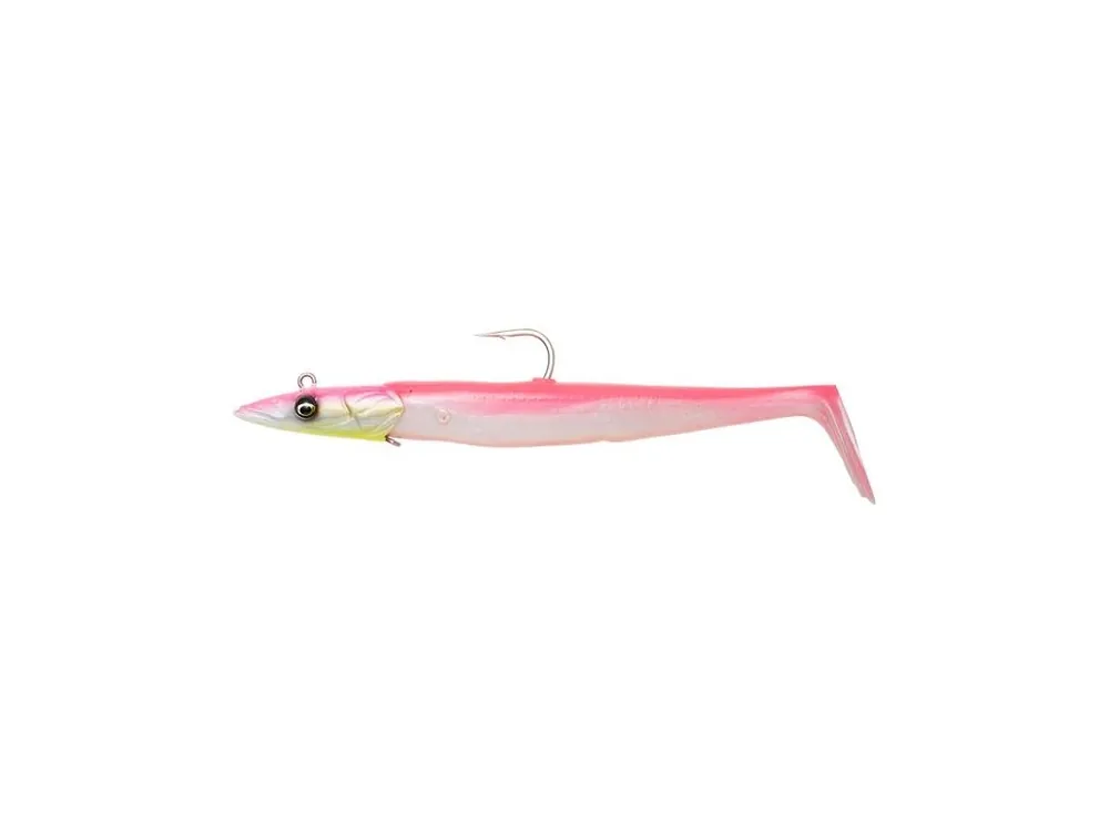 Super Cena Savage Gear Gumová Nástraha Sandeel V2 Sinking Pink Pearl Silver 18 cm 86 g 2+1