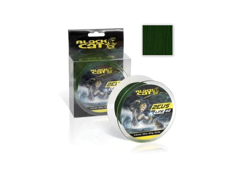 Black Cat Splétaná Šňůra Zeus Line G2 250 m Autentický