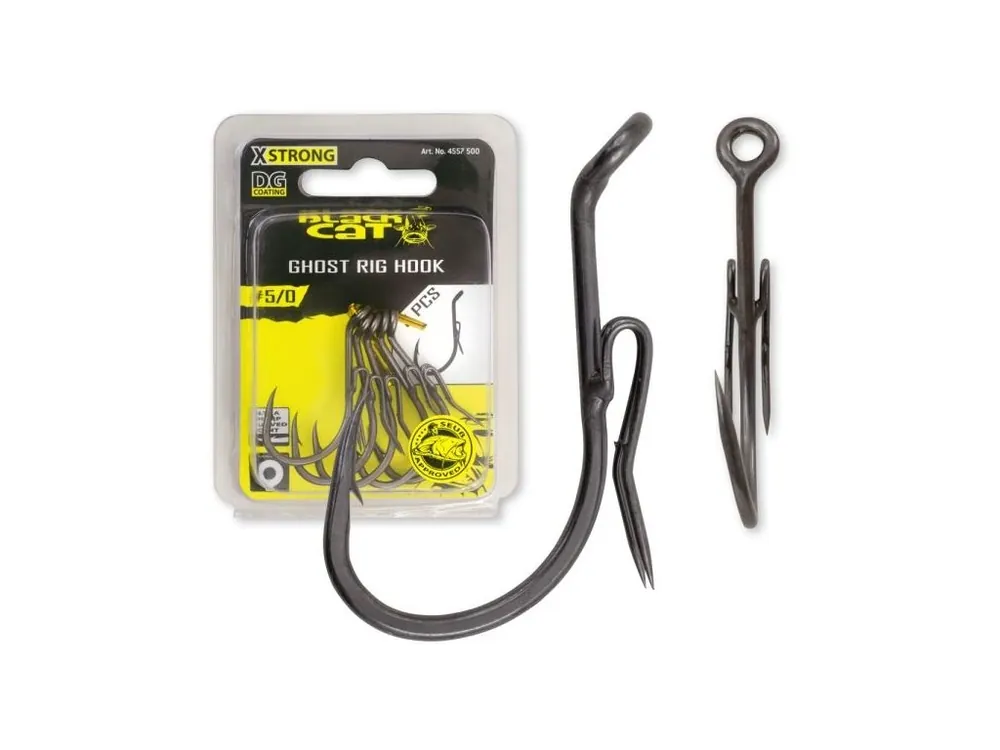Dokud Zásoby Vydrží Black Cat Háček Ghost Rig DG Coating 5 ks