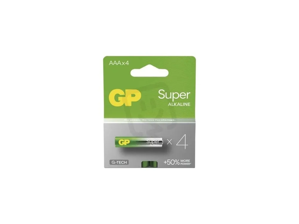 GP Alkalická Baterie GP Super AAA (LR03) 4 ks Top Prodej