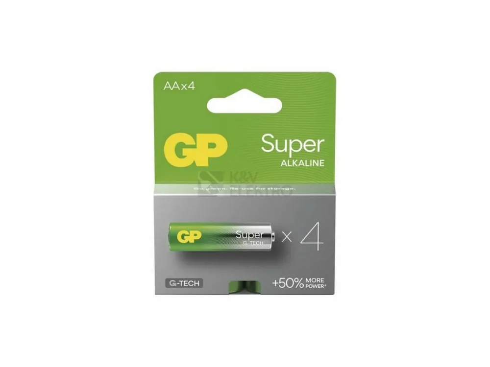 GP Alkalická Baterie GP Super AA (LR6) 4 ks Nízká Cena