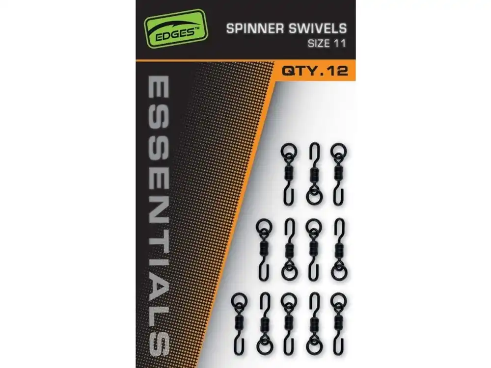 Vysoce Kvalitní Fox Obratlíky Edges Essentials Spinner Swivel Size 11