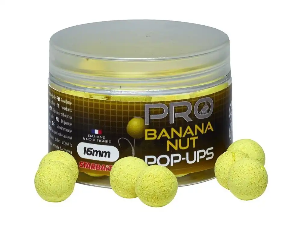 Starbaits Plovoucí Boilies Pop Up Pro Banana Nut 50g Nová Kolekce