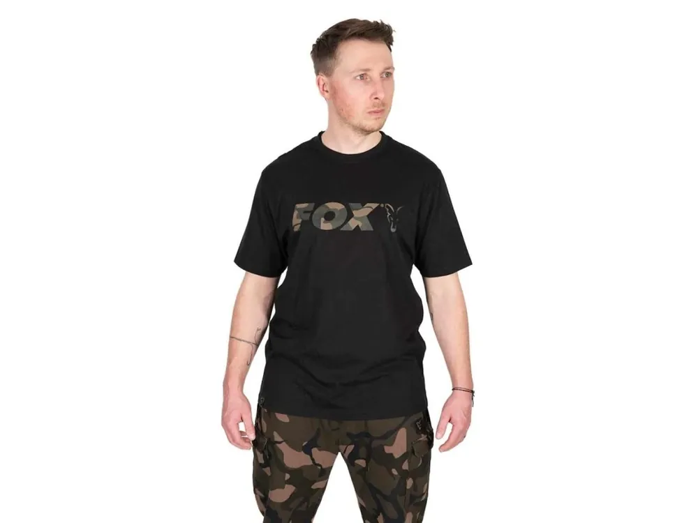 Cenová Bomba Fox Tričko Black Camo Logo T-Shirt