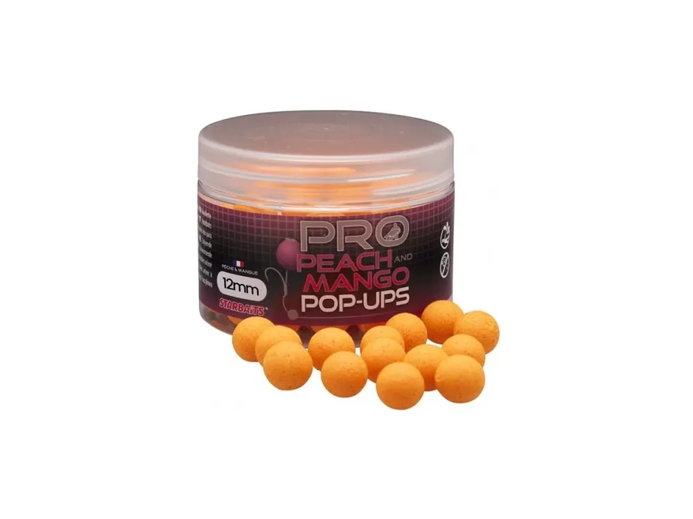Nejprodávanější Starbaits Plovoucí Boilies Pop Up Probiotic Peach & Mango 50g