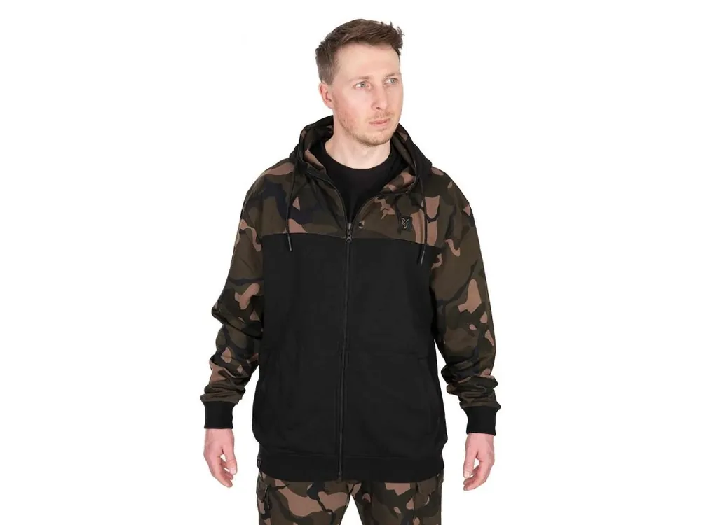 Oblíbený Fox Mikina LW Black Camo Split Zip Hoody