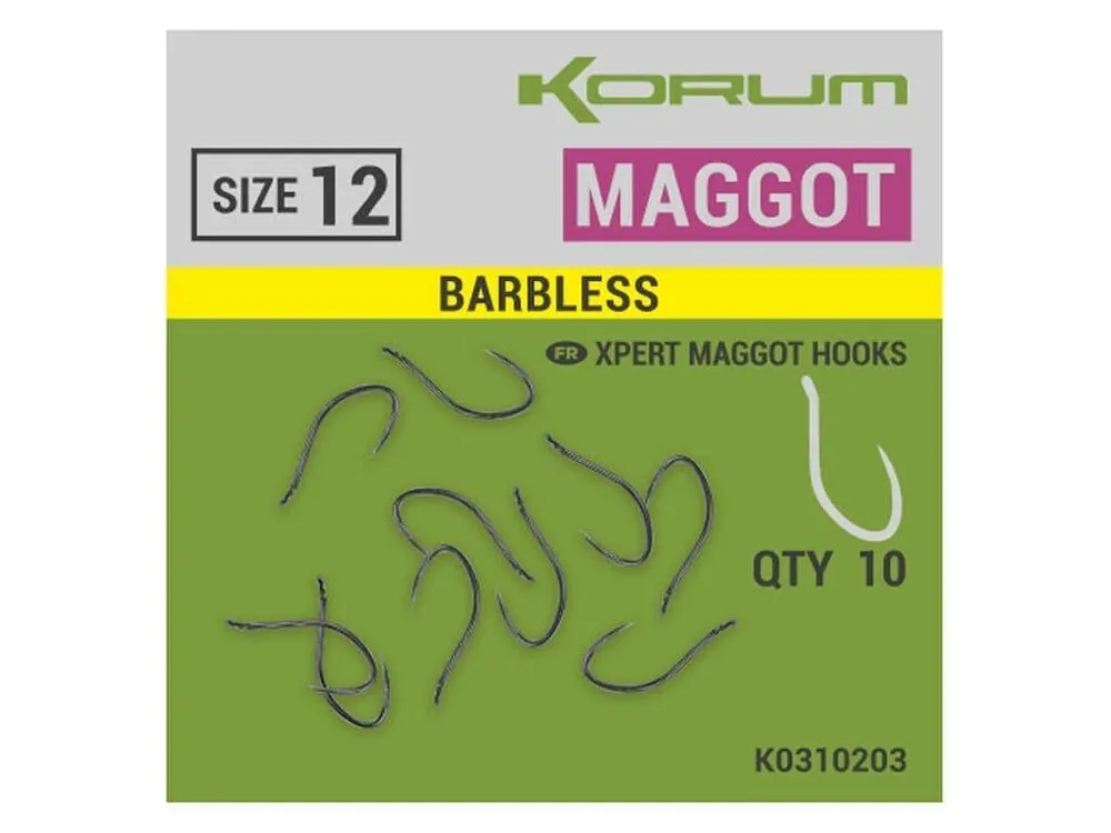 Korum Háčky Xpert Maggot Micro - Barbed 10ks vel. 14 Pouze Dnes