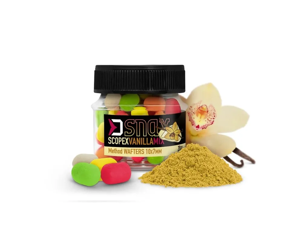 Poslední Šance Delphin Nástraha MIX D SNAX WAFT 10x7mm/20g Scopex - Vanilka