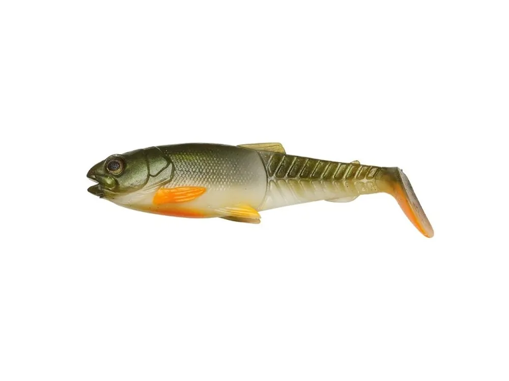 Savage Gear Gumová Nástraha Craft Cannibal Paddletail Olive Pearl Hot Orange 8,5 cm 7 g Vysoce Kvalitní