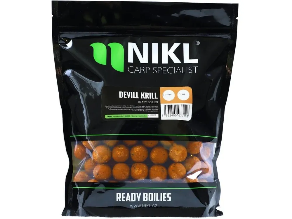 Super Cena Nikl Hotové Boilie Devill Krill