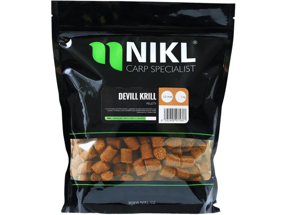 Vrácení Zdarma Nikl Pelety Devill Krill 1 kg