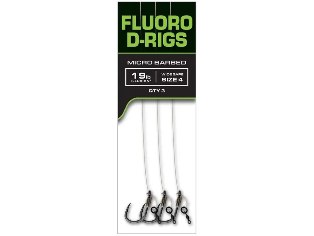 Autentický Fox Návazce Carp Ready Rigs Fluoro D-Rig 3 ks