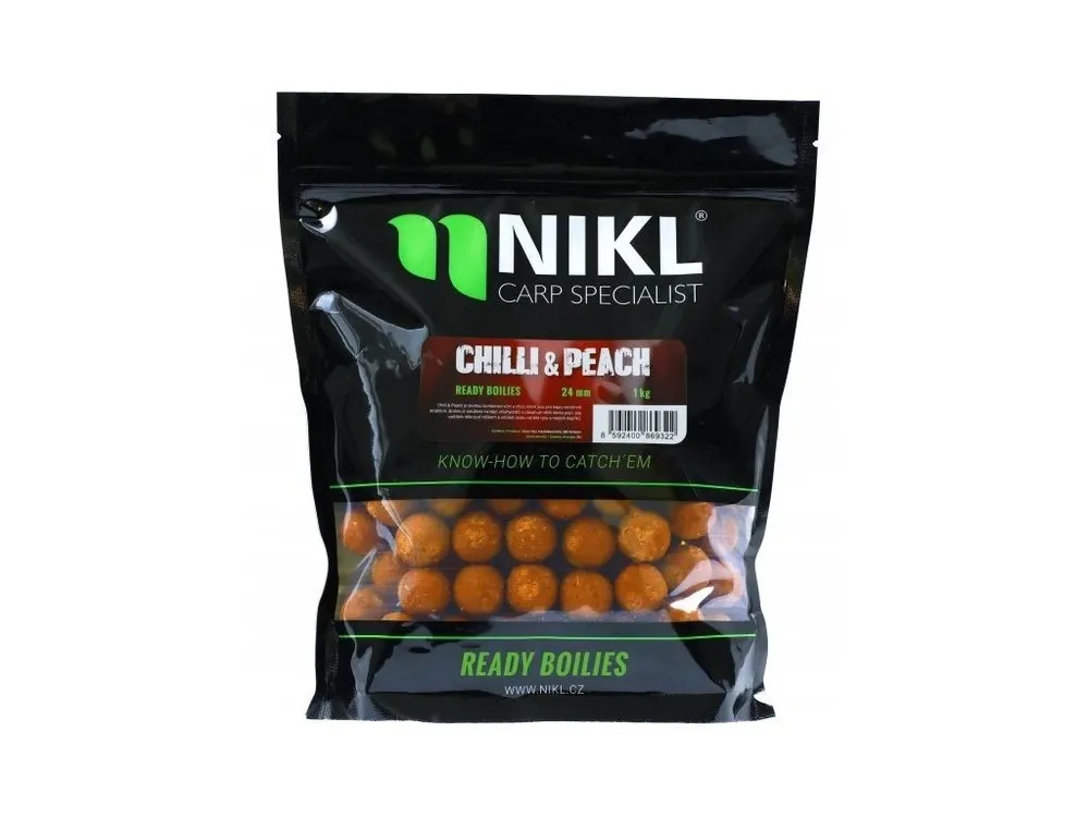 Bezpečná Platba Nikl Hotové Boilie Chilli & Peach