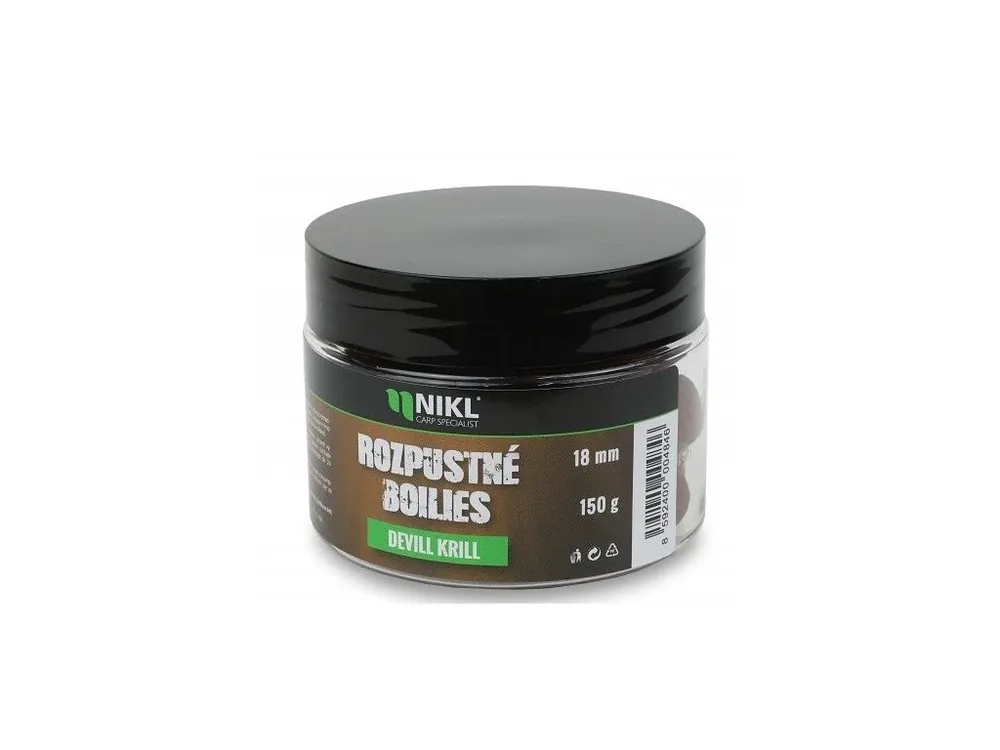 Nikl Rozpustné Boilies Devill Krill 150 g Odeslání Ihned