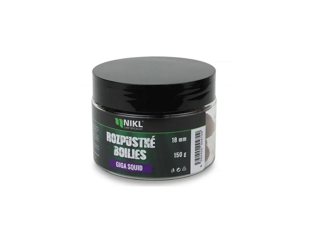 Víkendová Akce Nikl Rozpustné Boilies Giga Squid 150 g