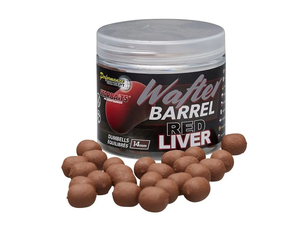 Starbaits Wafter Red Liver 50g 14mm Značkový