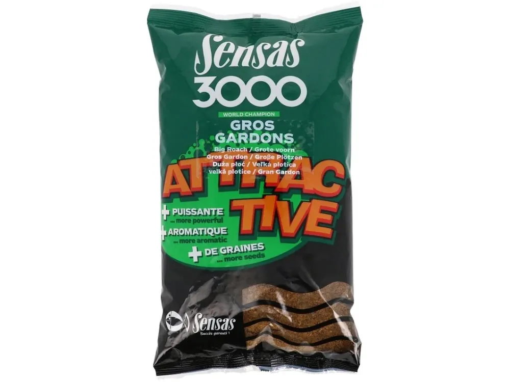 Levný Sensas Krmítková Směs 3000 Attractive Gros Gardon - Velká Plotice 1 kg