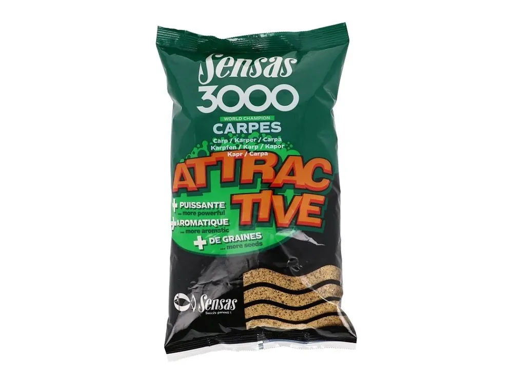 Novinka Sensas Krmítková Směs 3000 Attractive Carp - Kapr 1 kg