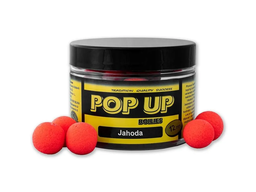 Přímo Od Výrobce CS Václavík Plovoucí Boilies Pop Up - Jahoda