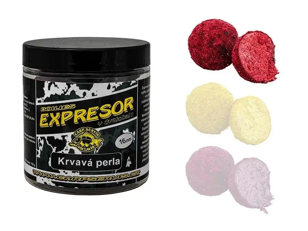 Rychlé Dodání CS Václavík Boilies Expresor V Dvojobalu - Krvavá Perla