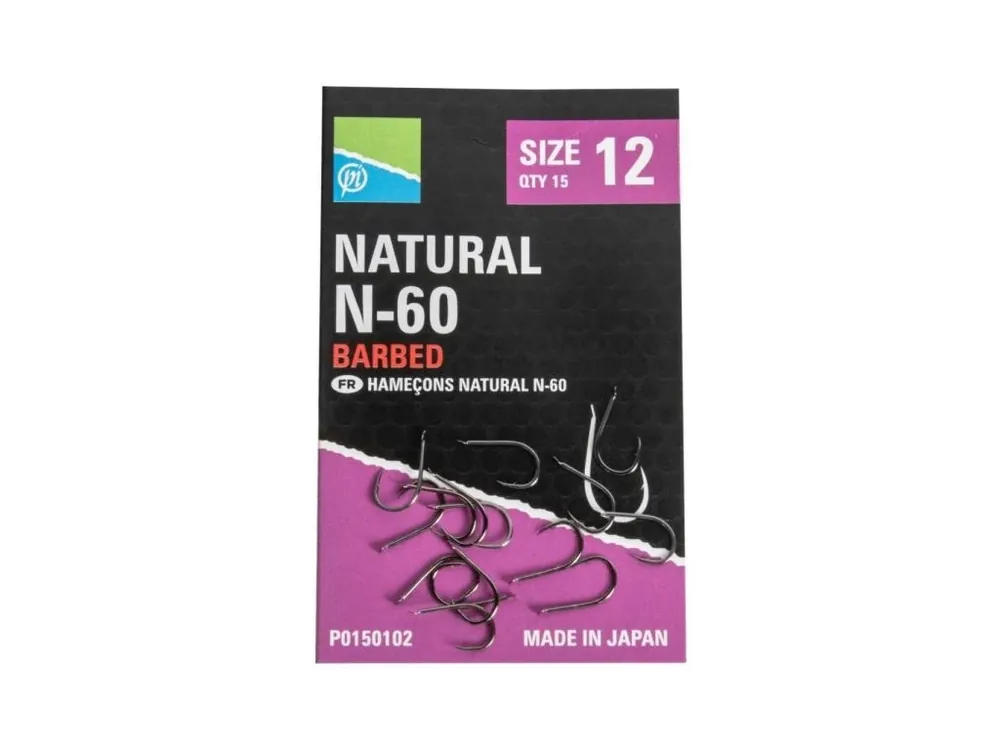 Preston Innovations Háčky Natural N-60 Výhodná Nabídka