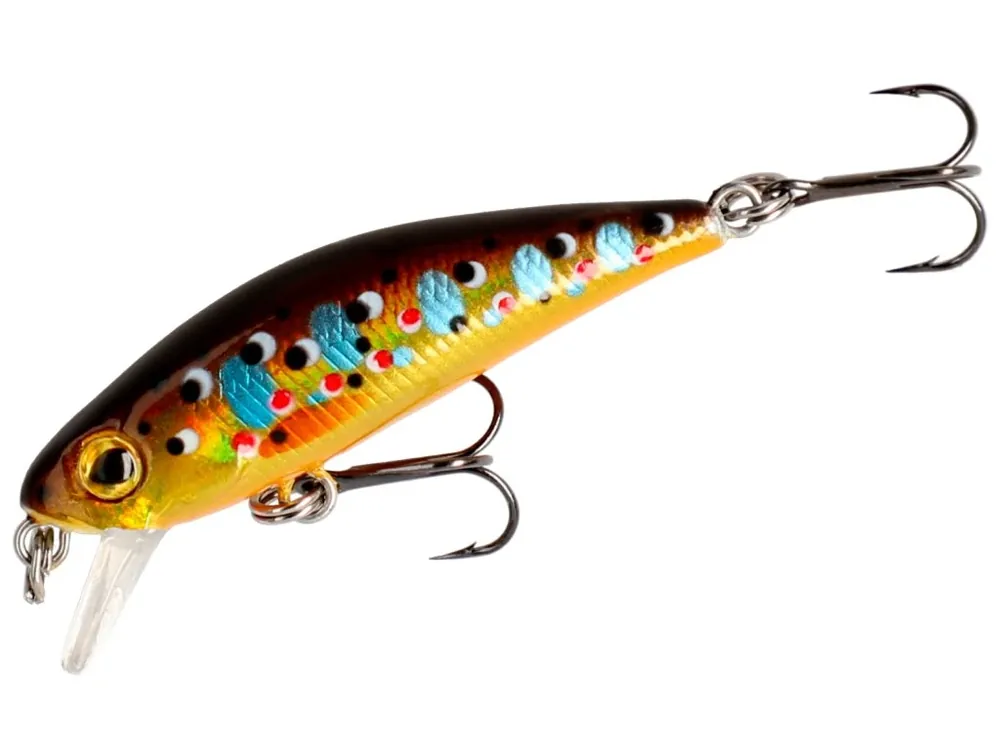 Nová Kolekce Mikado Wobler Twist 42Mm/2.8G/Brown Trout Potápivý