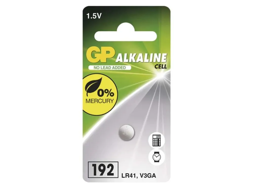 Top Prodej GP Alkalická Knoflíková Baterie 192 (LR41)