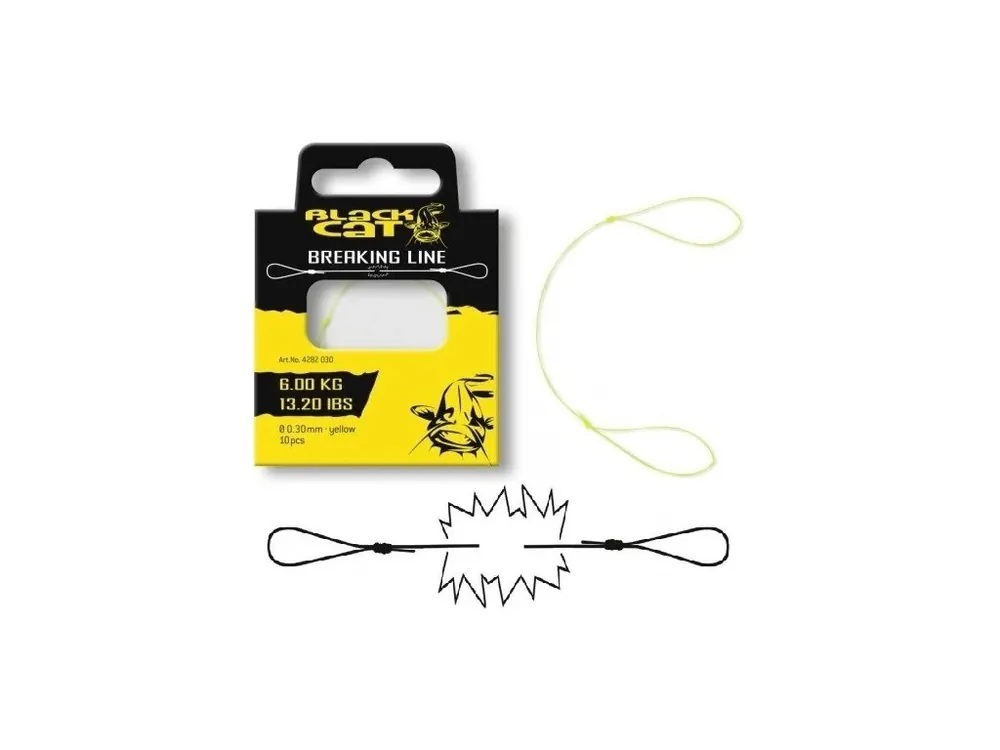 Objednat Nyní Black Cat Trhací Vlasec Breaking Line Yellow