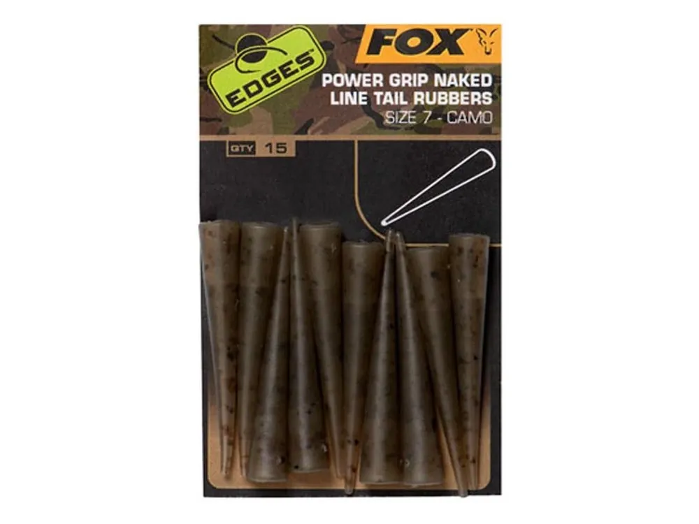 Fox Převleky Edges Camo Power Grip Naked Tail Rubber Zlevněný