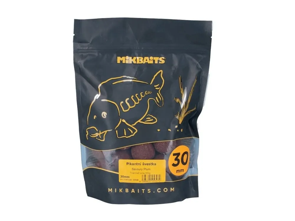 Bezpečná Platba Mikbaits Spiceman Boilie Pikantní Švestka 30mm 300g