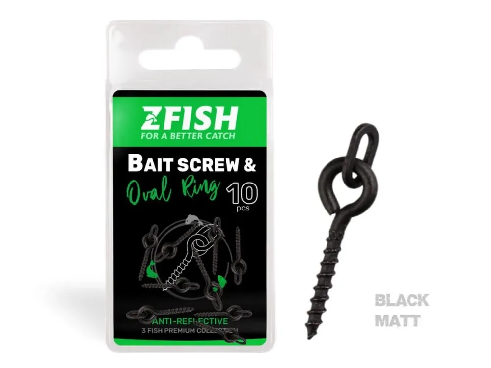 Zfish Vrtáček s Kroužkem Bait Screw & Oval Ring 10 ks Top Prodej