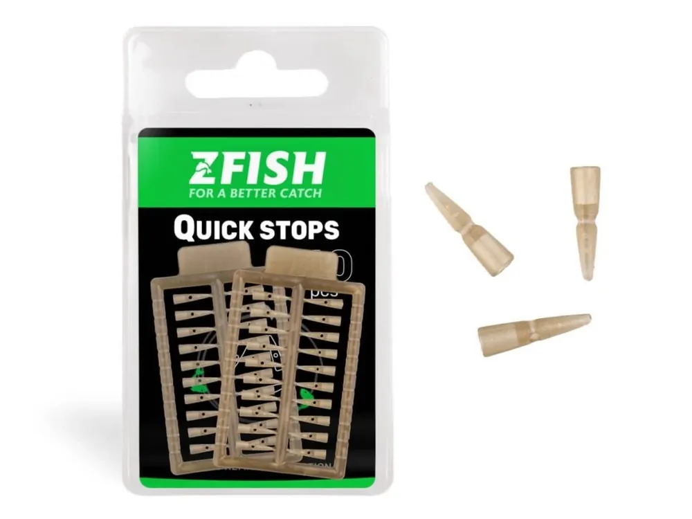 Zfish Nekonečná Zarážka Quick Stops 40ks Finální Výprodej