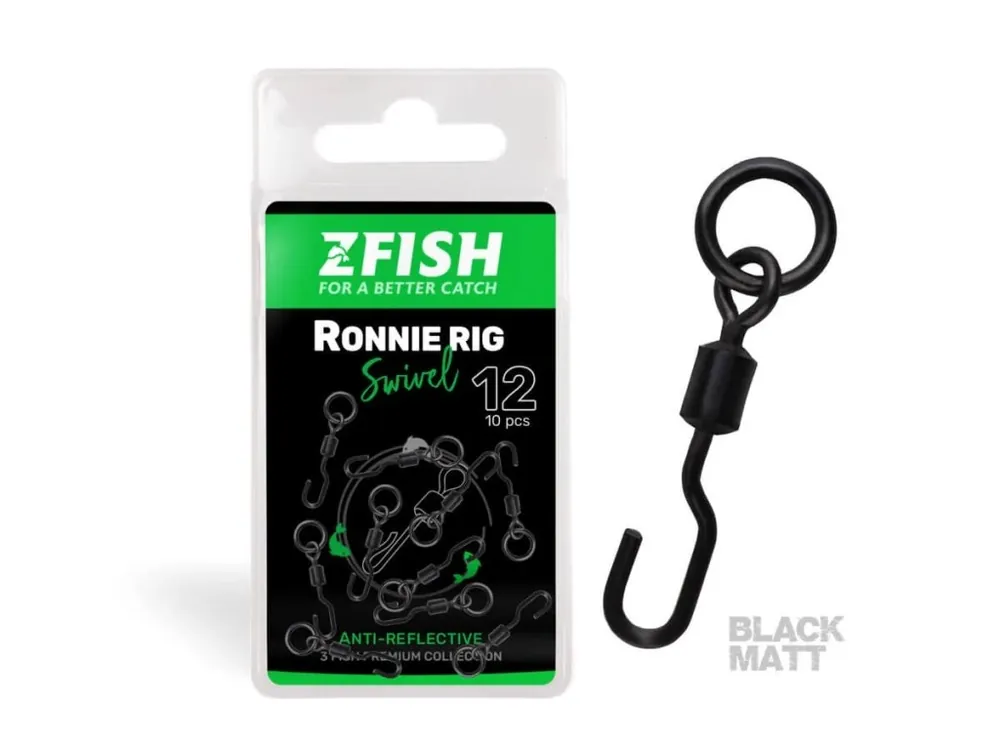 Zfish Obratlík Ronnie Rig Swivel Matt Sleva
