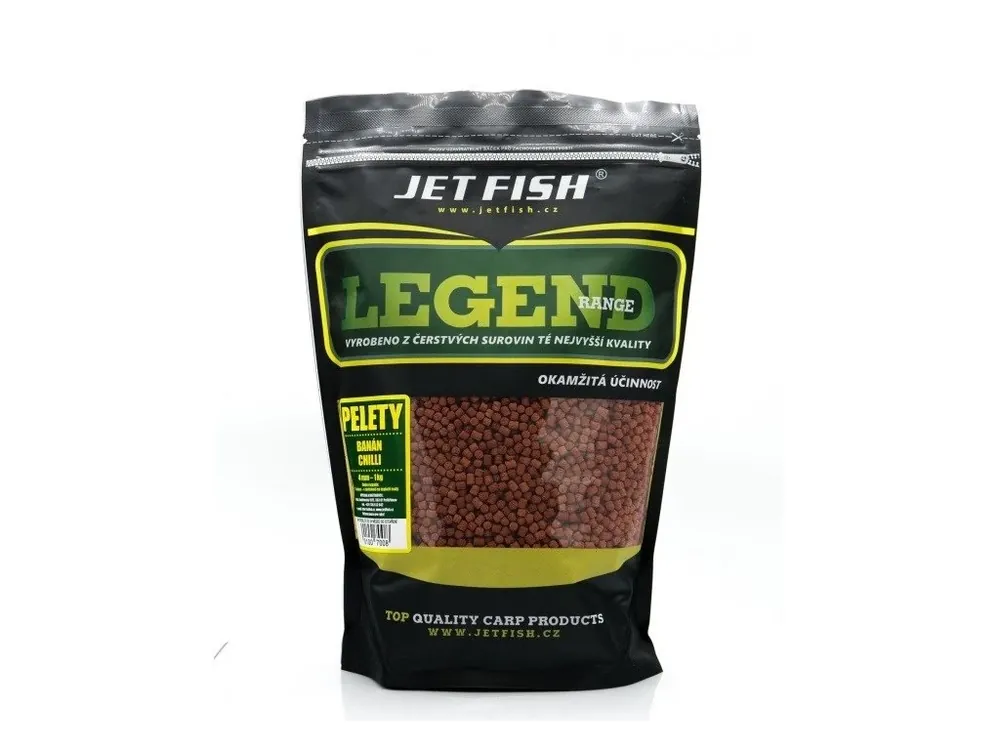 Nízká Cena Jet Fish Pelety Legend Range Banán Chilli 1 kg
