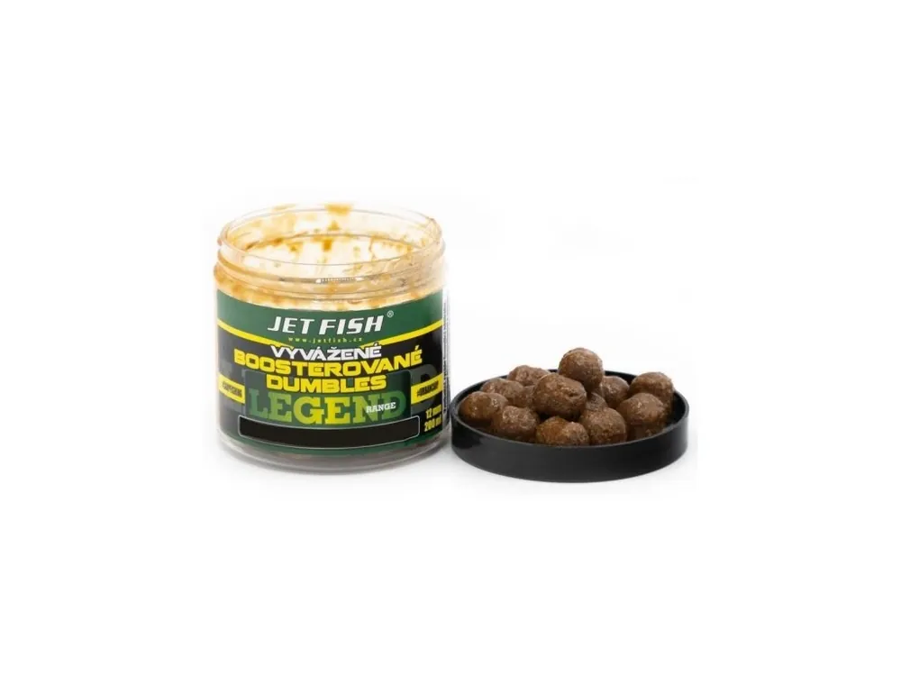 Jet Fish Boosterované Dumbles Legend Range Banán Chilli 12 mm 200 ml Originální