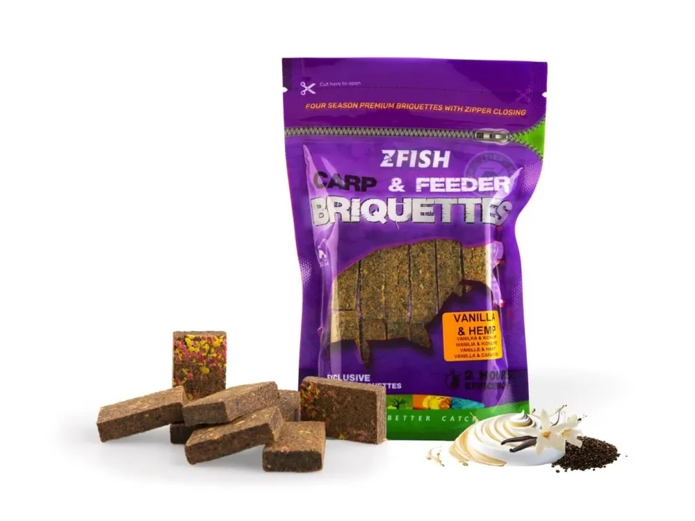 Zfish Zakrmovací Brikety - Vanilka/Hemp 220g Nová Kolekce