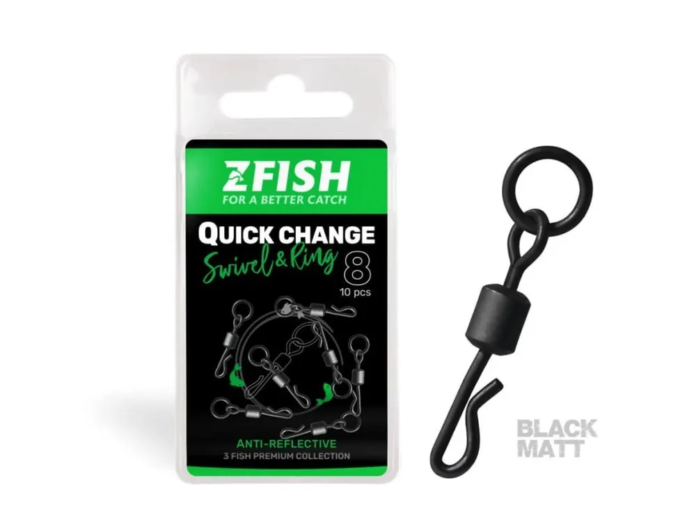 Zfish Obratlík Quick Change Swivel with Ring Nejlepší Cena