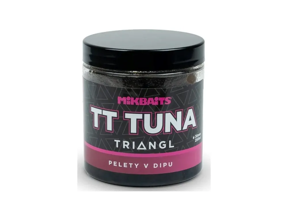 Novinka Mikbaits Pelety V Dipu TT Tuna Triangl 250 ml 30 mm