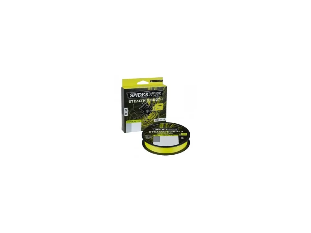 Spiderwire Pletená šňůra Stealth Smooth x8 Hi-Vis Yellow 150 m Akce