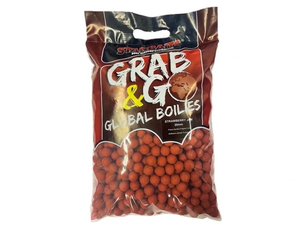 Boilies Global Strawberry Jam 5kg 20mm Dokud Zásoby Vydrží