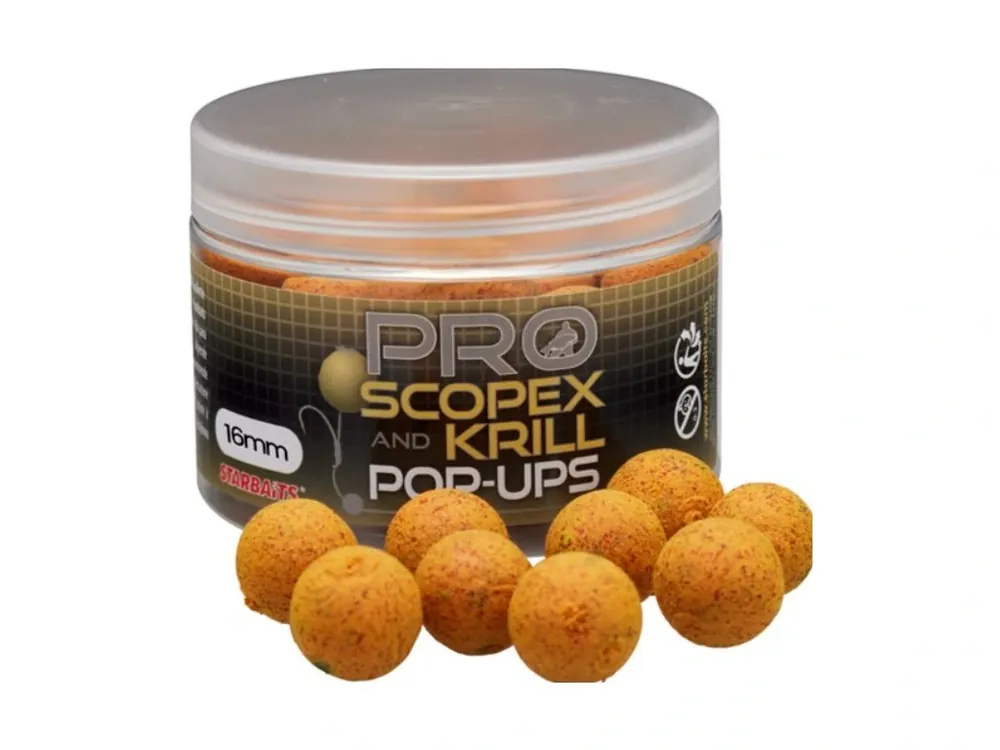Oblíbený Starbaits Plovoucí Boilies Pop Up Pro Scopex Krill 50g 16mm