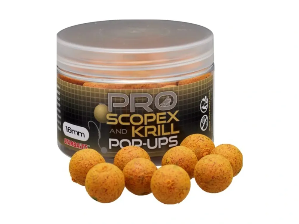 Finální Výprodej Starbaits Plovoucí Boilies Pop Up Pro Scopex Krill 12mm 50g
